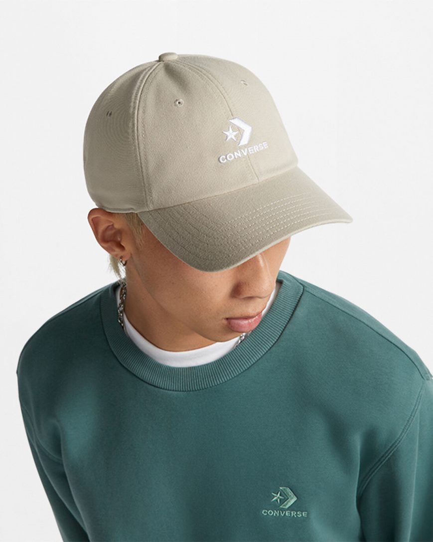 Men's Converse Logo Lock-Up Baseball Hats Grey | AU C31E8V